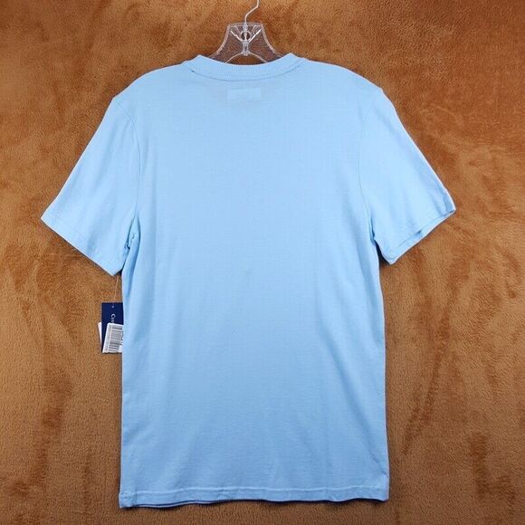 CLUB ROOM Shirt Mens Medium Light Blue Pullover T-Shirt Soft Comfort Tee - Picture 3 of 7